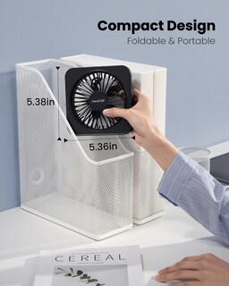 Foto 5 | Ventilador de Escritorio Gaiatop Usb de 5 Pulgadas 3 Velocidades Inclinación 180° Plegable - Venta Internacional