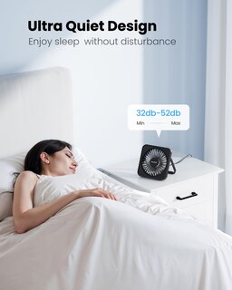 Foto 6 | Ventilador de Escritorio Gaiatop Usb de 5 Pulgadas 3 Velocidades Inclinación 180° Plegable - Venta Internacional