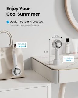 Foto 2 | Ventilador Portátil Gaiatop Mini Handheld 3 Velocidades Recargable - Venta Internacional