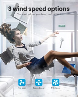 Foto 4 | Ventilador Portátil Gaiatop Mini Handheld 3 Velocidades Recargable - Venta Internacional