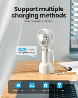 Foto 5 | Ventilador Portátil Gaiatop Mini Handheld 3 Velocidades Recargable - Venta Internacional