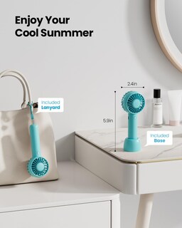 Foto 2 | Ventilador Portátil Gaiatop Bp26 De 3 Velocidades Recargable Por Usb - Venta Internacional