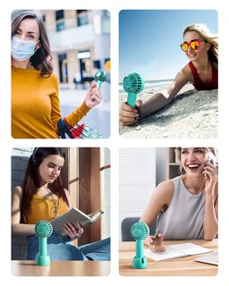 Foto 7 | Ventilador Portátil Gaiatop Bp26 De 3 Velocidades Recargable Por Usb - Venta Internacional