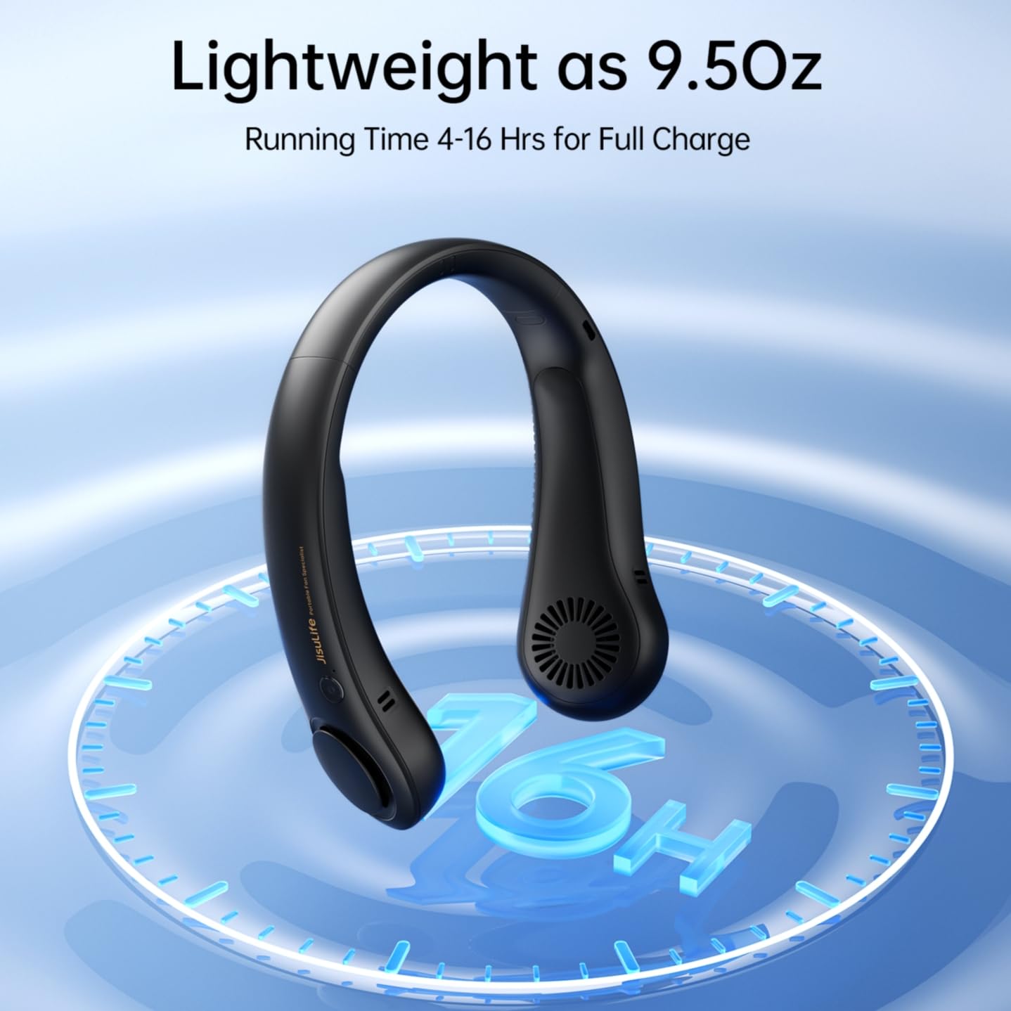 Foto 7 pulgar | Ventilador De Cuello Portátil Jisulife, Sin Hojas, Recargable, 4000 Mah - Venta Internacional.