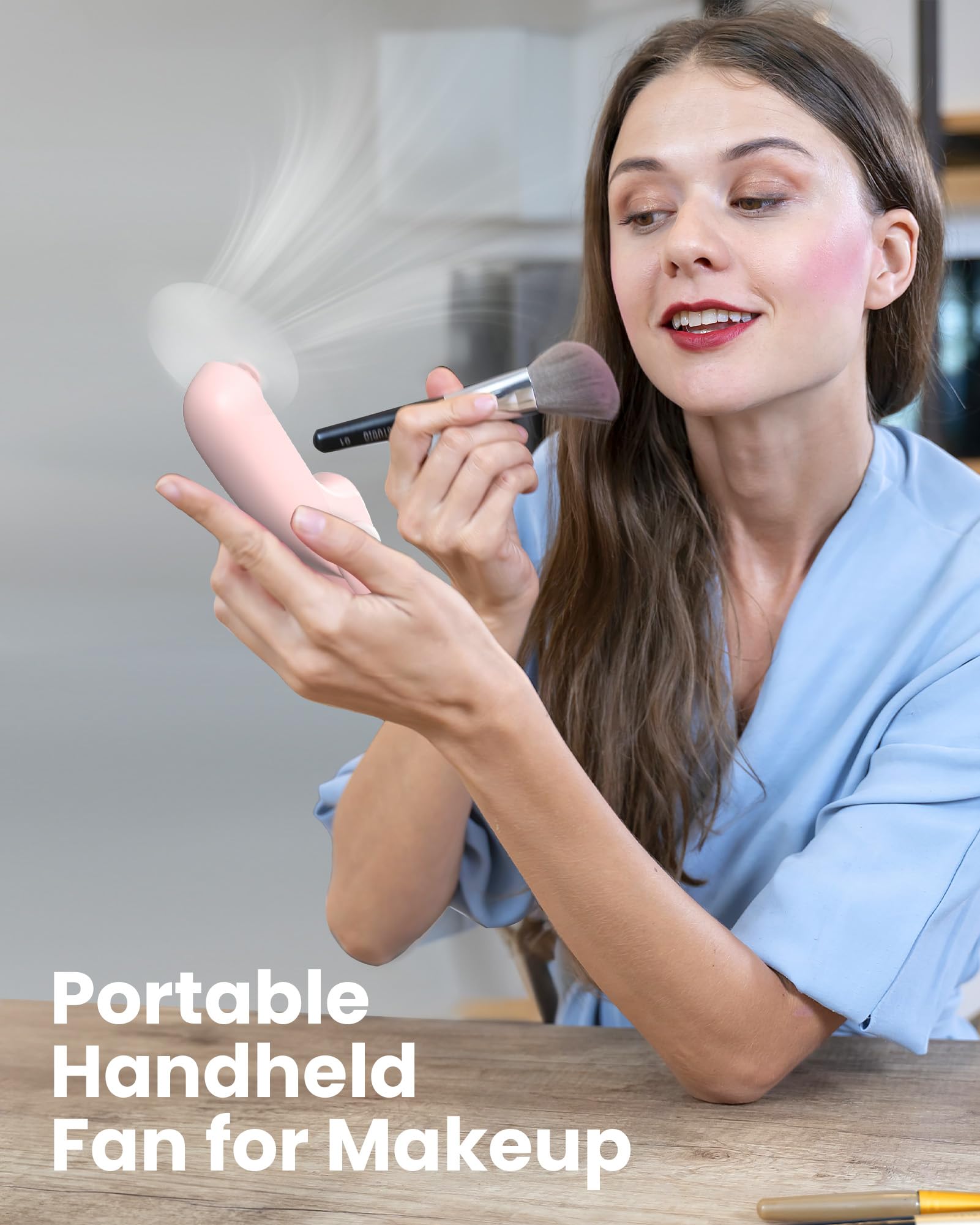 Foto 4 pulgar | Ventilador de Mano Koonie Portátil Mini Rosa - Venta Internacional