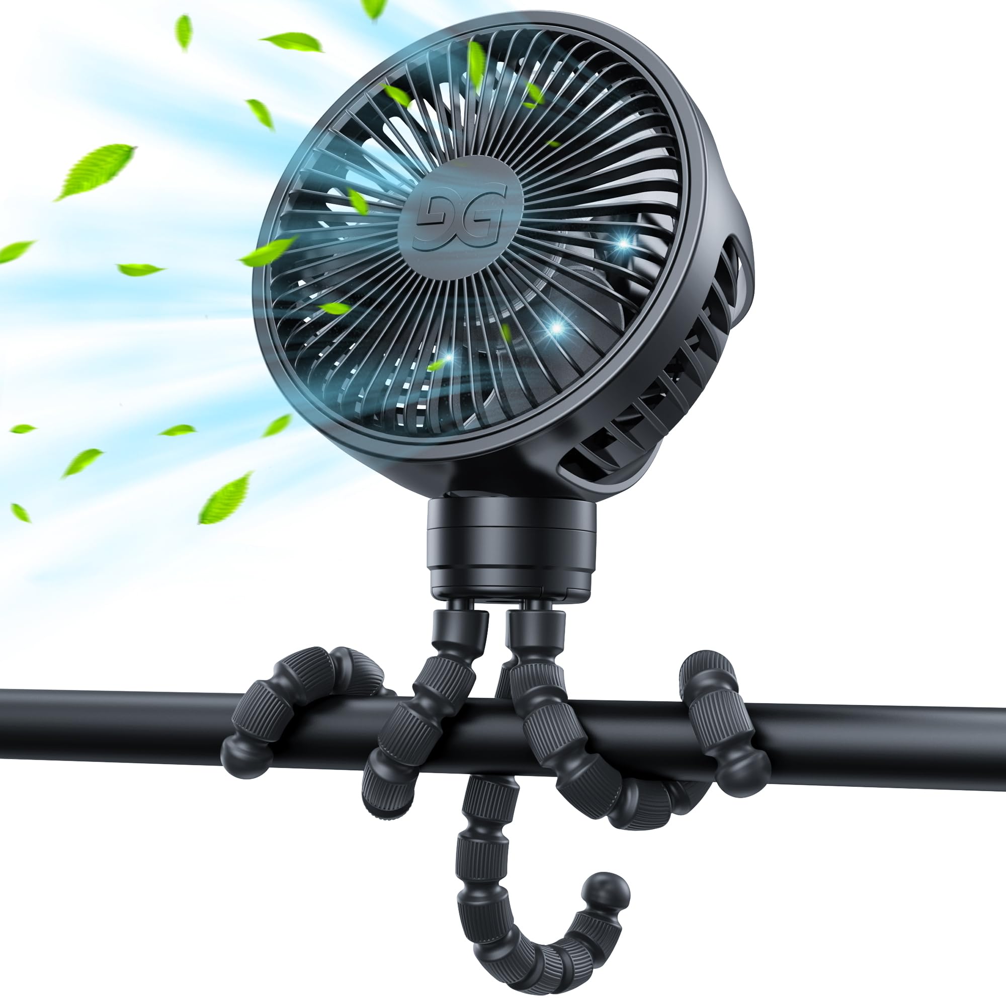 Foto 1 | Ventilador Para Cochecito Gusgu Gf35 Que Funciona Con Pilas Y Recargable Por Usb - Venta Internacional.