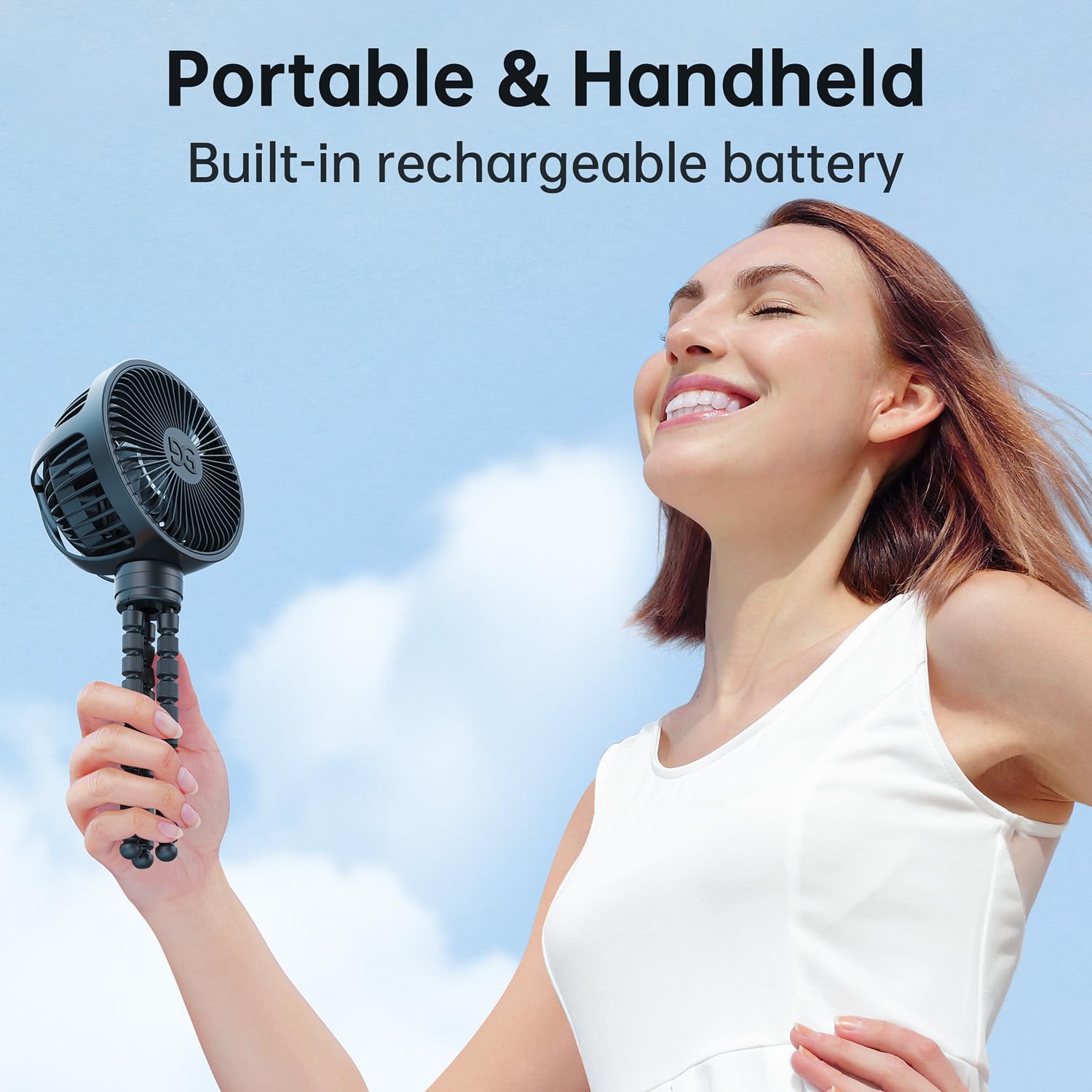 Foto 6 | Ventilador Para Cochecito Gusgu Gf35 Que Funciona Con Pilas Y Recargable Por Usb - Venta Internacional.