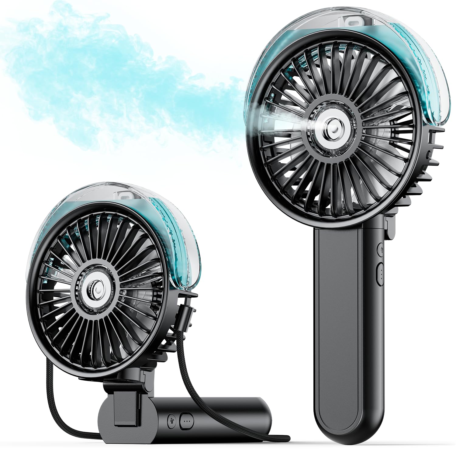 Foto 2 pulgar | Ventilador Nebulizador Portátil Sweetfull Plegable 180° con Tanque de Agua 30 Ml - Venta Internacional