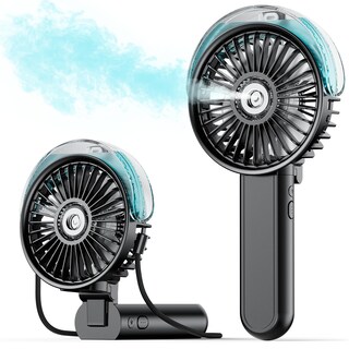 Foto 1 | Ventilador Nebulizador Portátil Sweetfull Plegable 180° con Tanque de Agua 30 Ml - Venta Internacional