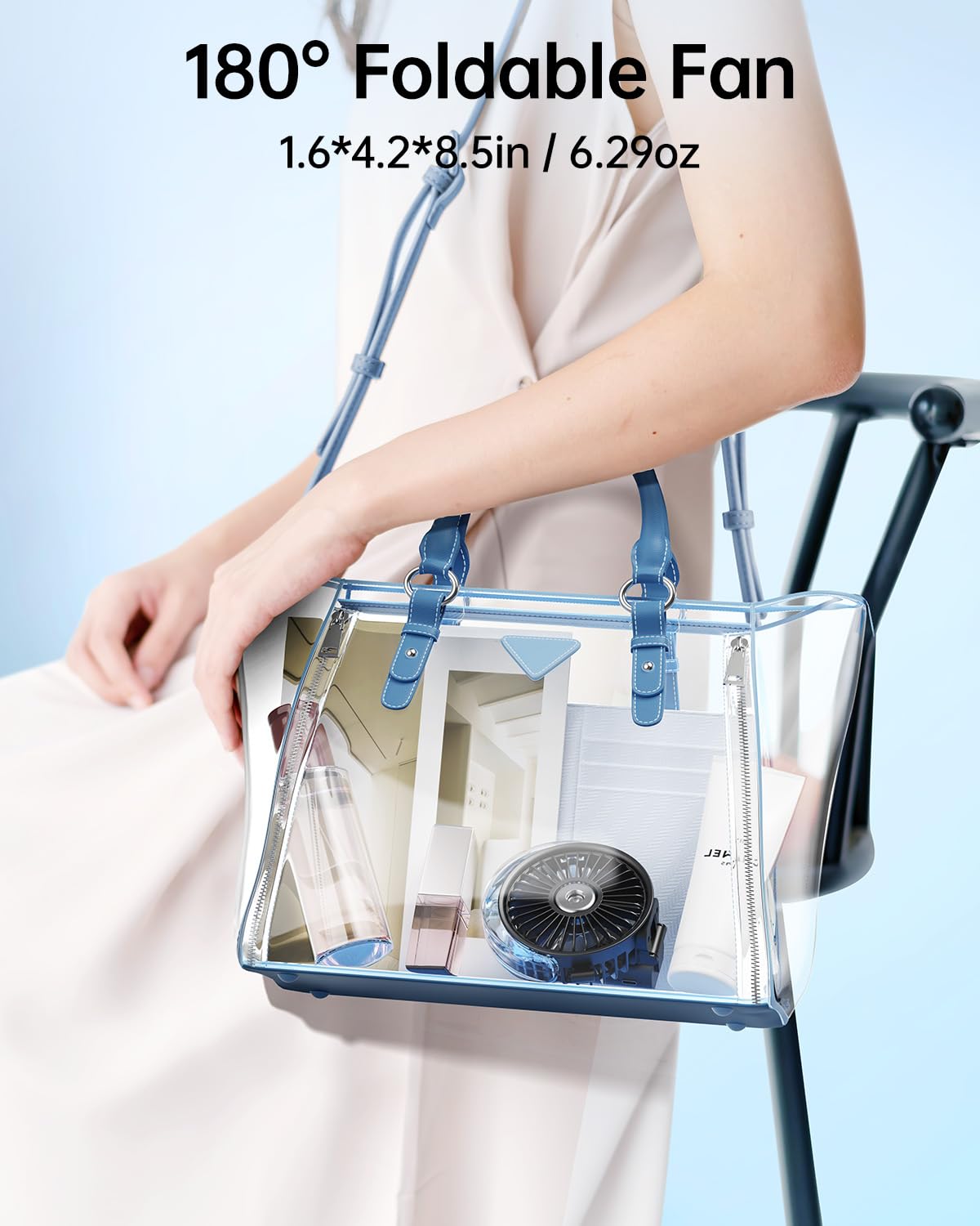 Foto 5 pulgar | Ventilador Nebulizador Portátil Sweetfull Plegable 180° con Tanque de Agua 30 Ml - Venta Internacional