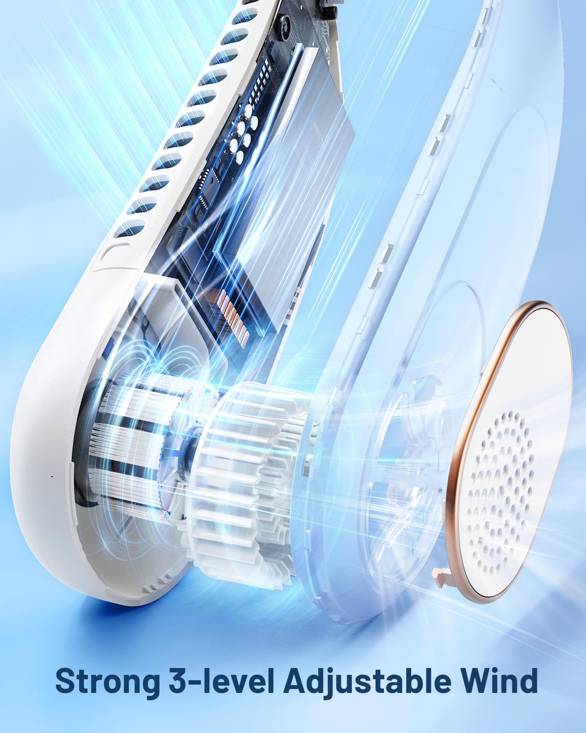 Foto 5 pulgar | Ventilador De Cuello Sweetfull Portátil Con Refrigeración De 360°, Sin Aspas, 4000 Mah - Venta Internacional.