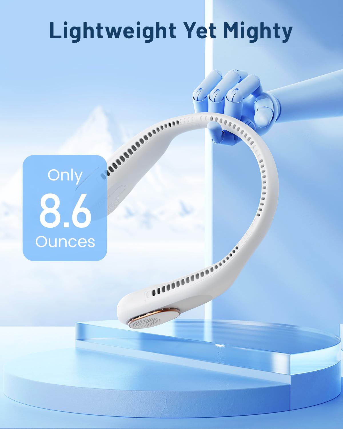 Foto 7 pulgar | Ventilador De Cuello Sweetfull Portátil Con Refrigeración De 360°, Sin Aspas, 4000 Mah - Venta Internacional.
