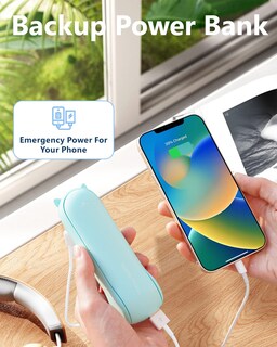 Foto 6 | Ventilador Nebulizador Portátil Sweetfull Recargable Azul - Venta Internacional