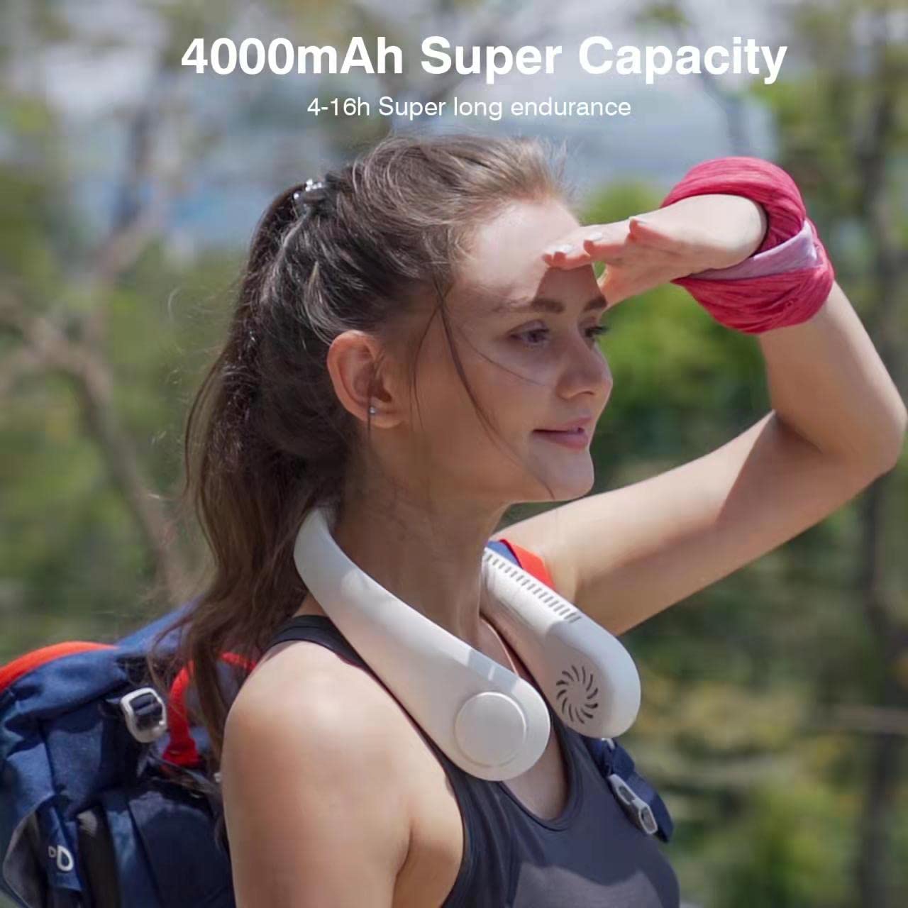 Foto 5 | Ventilador Portátil De Cuello Colgante Mito Recargable 4000 Mah - Venta Internacional.