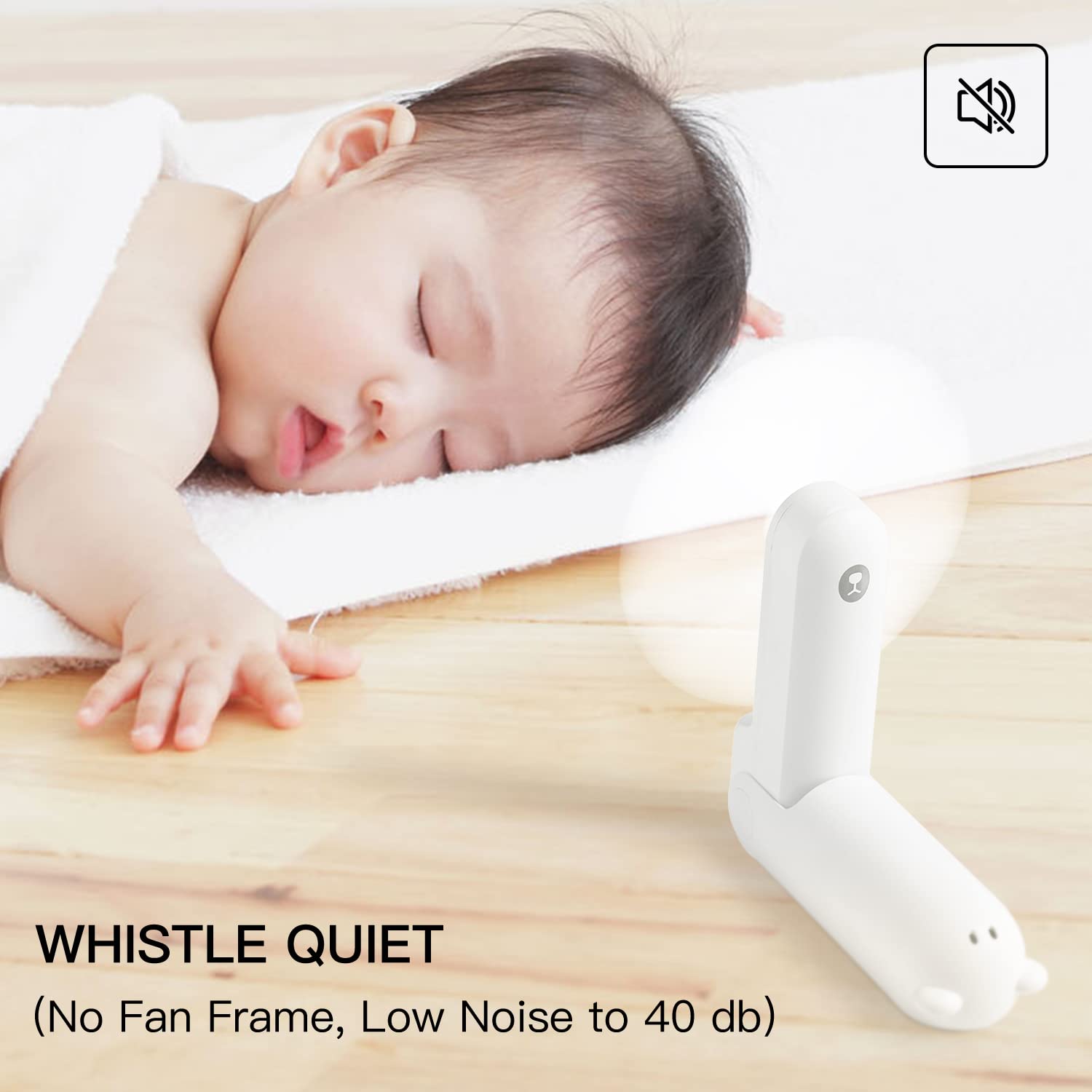 Foto 7 pulgar | Ventilador Portátil Jisulife Blanco-Venta Internacional