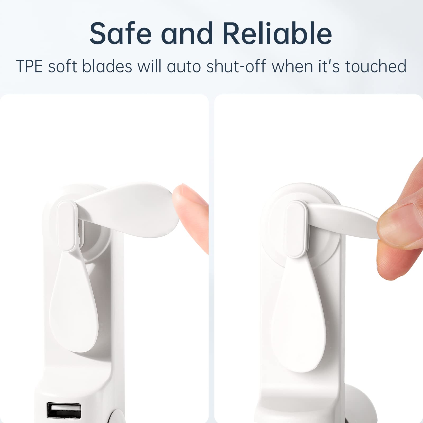 Foto 3 pulgar | Ventilador de Mano Jisulife Portátil Recargable Con Banco De Energía - Venta Internacional