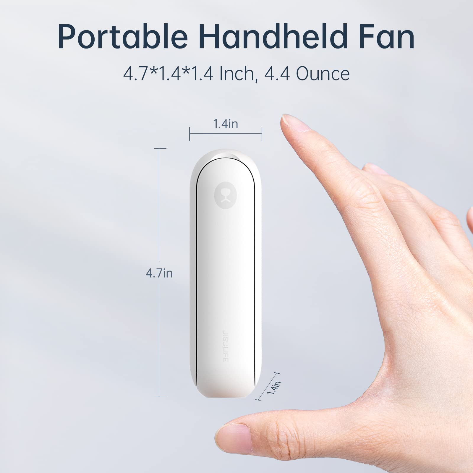 Foto 7 pulgar | Ventilador de Mano Jisulife Portátil Recargable Con Banco De Energía - Venta Internacional