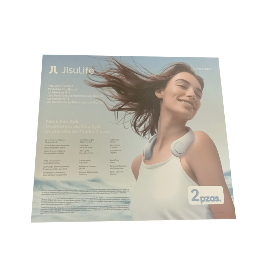 Foto 4 pulgar | Ventilador De Cuello Portátil Jisulife 2pz