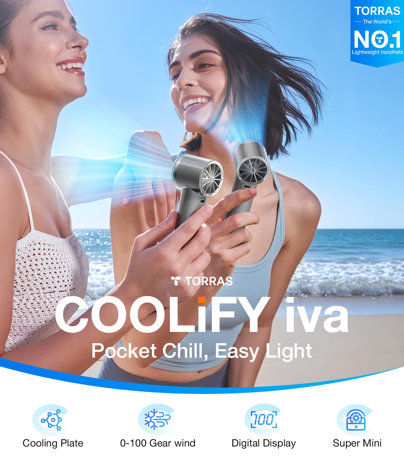 Foto 3 pulgar | Ventilador Portátil Torras Coolify Iva Con Enfriador De Hielo 5000 Mah Charcoal - Venta Internacional.