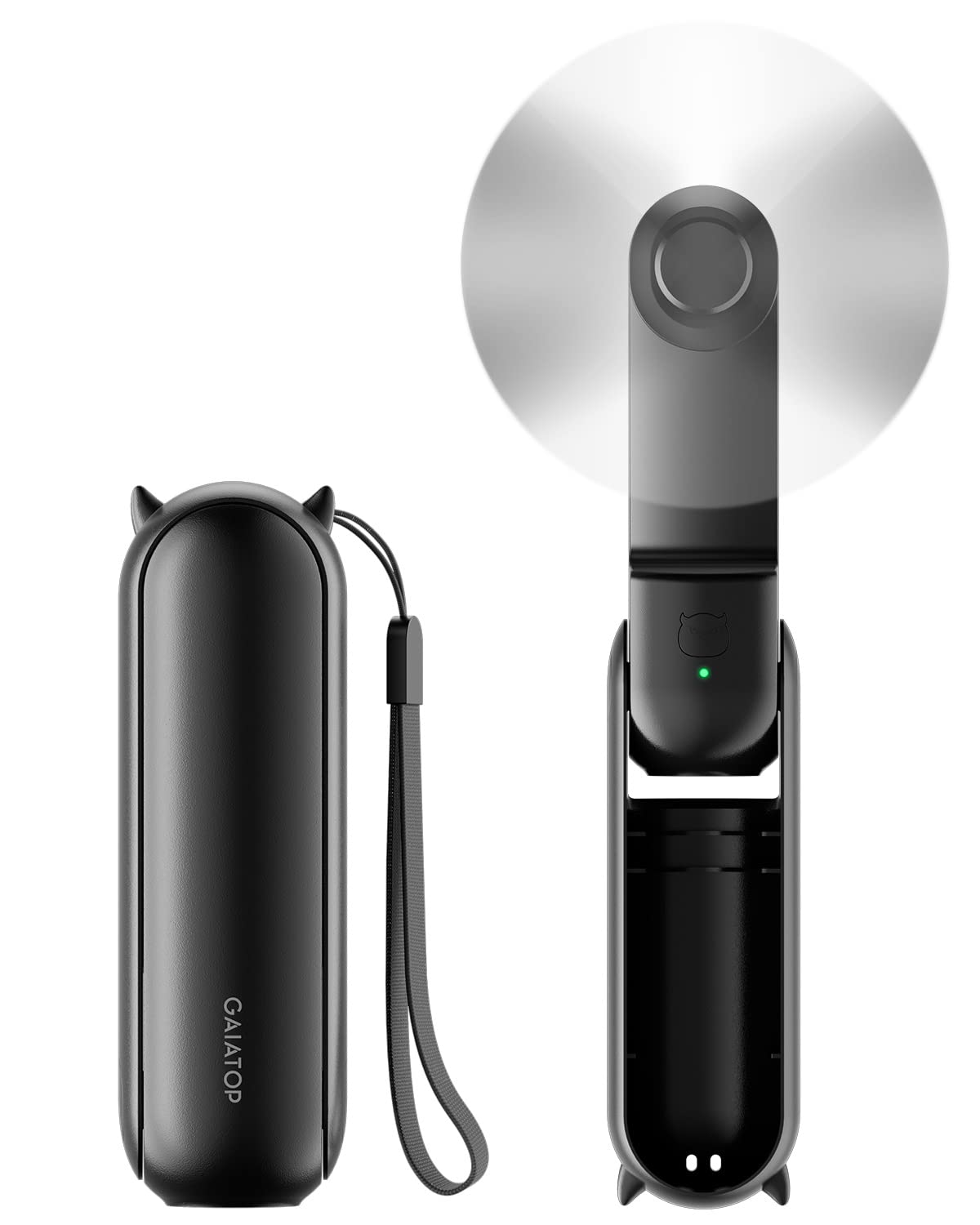 Foto 2 pulgar | Ventilador Portátil Gaiatop, Recargable Por Usb, 2000 Mah, Negro - Venta Internacional.