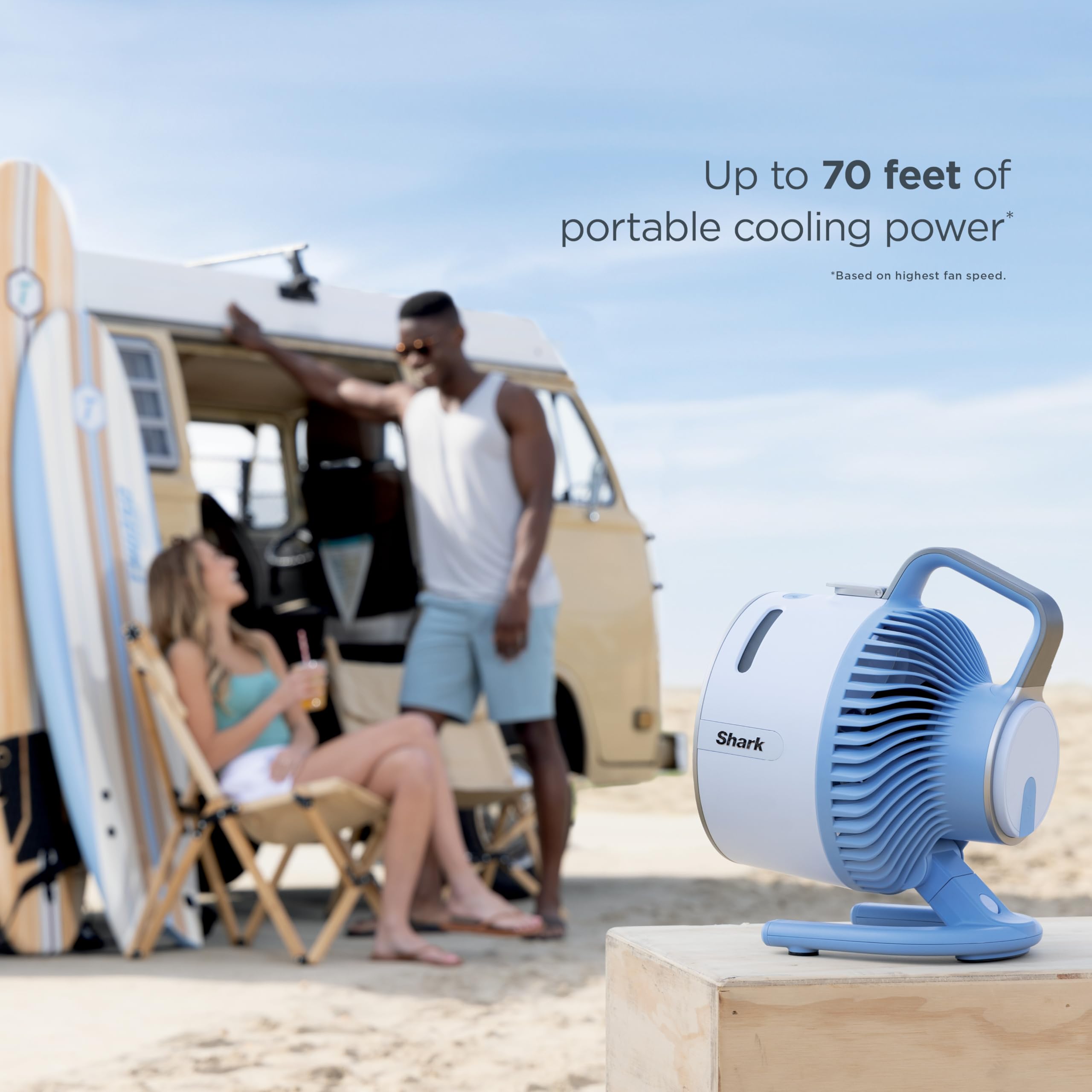 Foto 6 pulgar | Ventilador Portátil Shark Flexbreeze Hydrogo Con Niebla Para Interiores Y Exteriores - Venta Internacional.