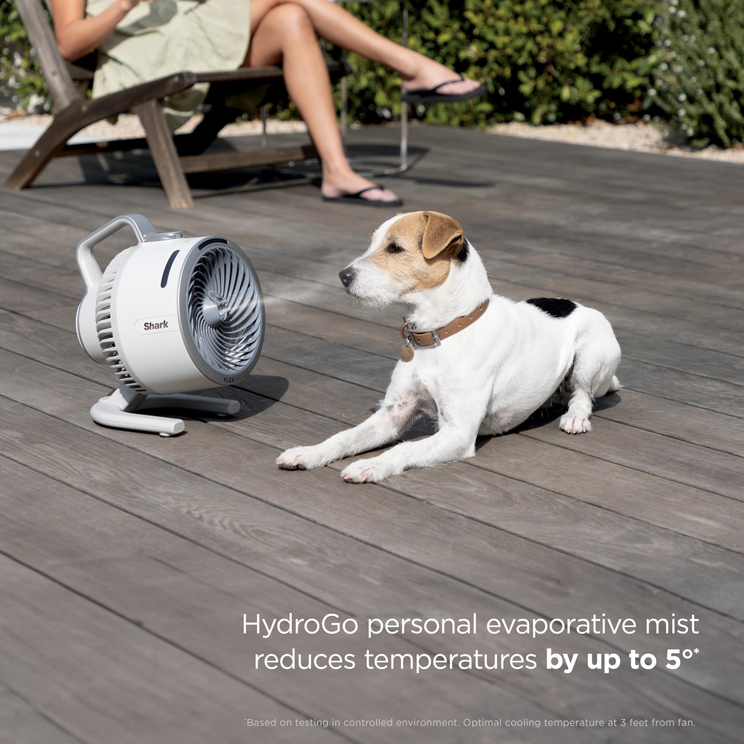 Foto 7 pulgar | Ventilador Portátil Shark Flexbreeze Hydrogo Con Niebla Para Interiores Y Exteriores - Venta Internacional.