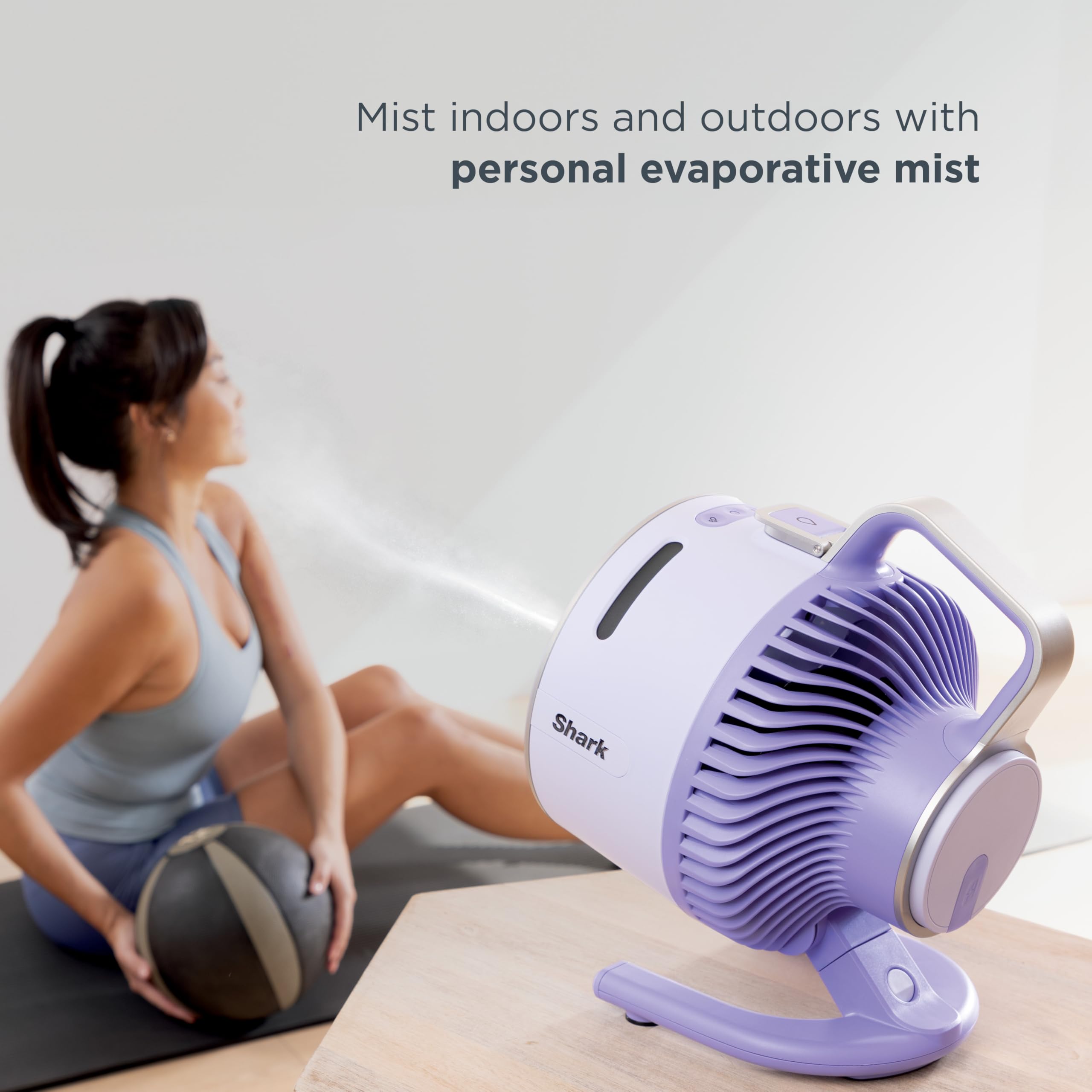 Foto 5 pulgar | Ventilador Portátil Shark Flexbreeze Hydrogo Con Mist Lilac - Venta Internacional.