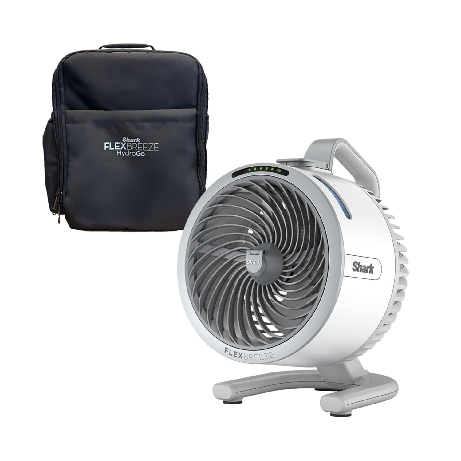 Foto 1 | Ventilador Portátil Shark Flexbreeze Hydrogo Con Bolsa De Viaje, Color Blanco - Venta Internacional.