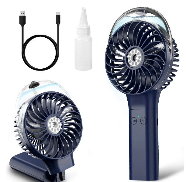 Foto 2 pulgar | Ventilador Xtellar Niebla Mini Plegable Mano Eléctrico Con 3 Niveles