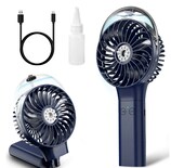 Ventilador Xtellar Niebla Mini Plegable Mano Eléctrico Con 3 Niveles