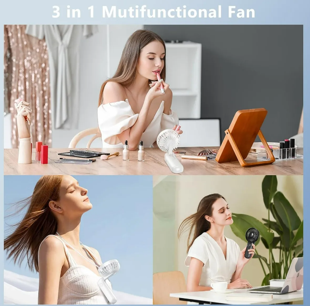 Foto 4 pulgar | Mini Ventilador Xtellar de Mano Portátil Recargable Usb