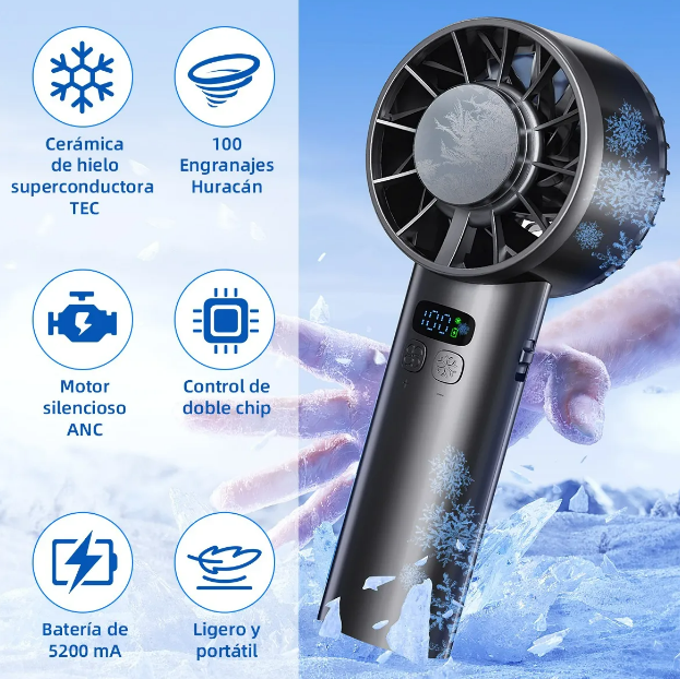 Foto 4 pulgar | Mini Ventilador Xtellar de Mano Portátil Enfriador