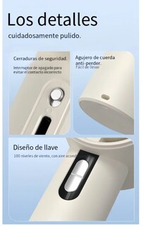 Foto 2 | Portátil Mini Ventilador Portail Gran Capacidad De Carga
