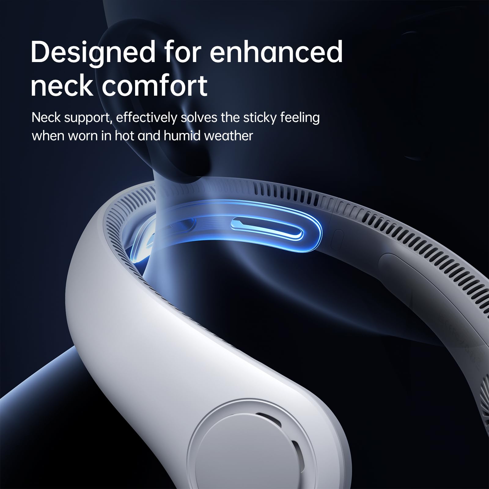 Foto 3 pulgar | Ventilador De Cuello Jisulife Portátil Mejorado, 5 Velocidades, 3900 Mah, Recargable - Venta Internacional.