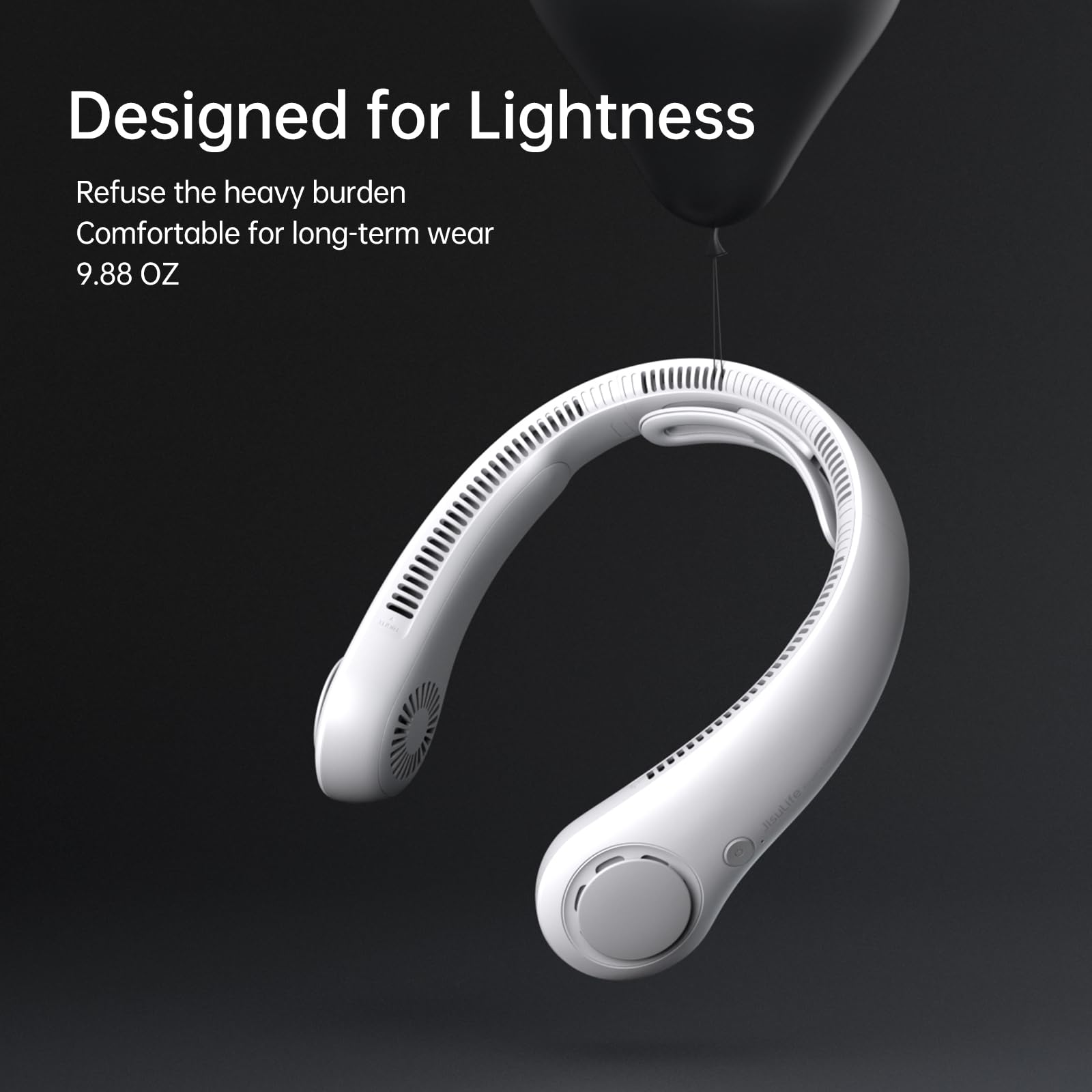 Foto 7 pulgar | Ventilador De Cuello Jisulife Portátil Mejorado, 5 Velocidades, 3900 Mah, Recargable - Venta Internacional.