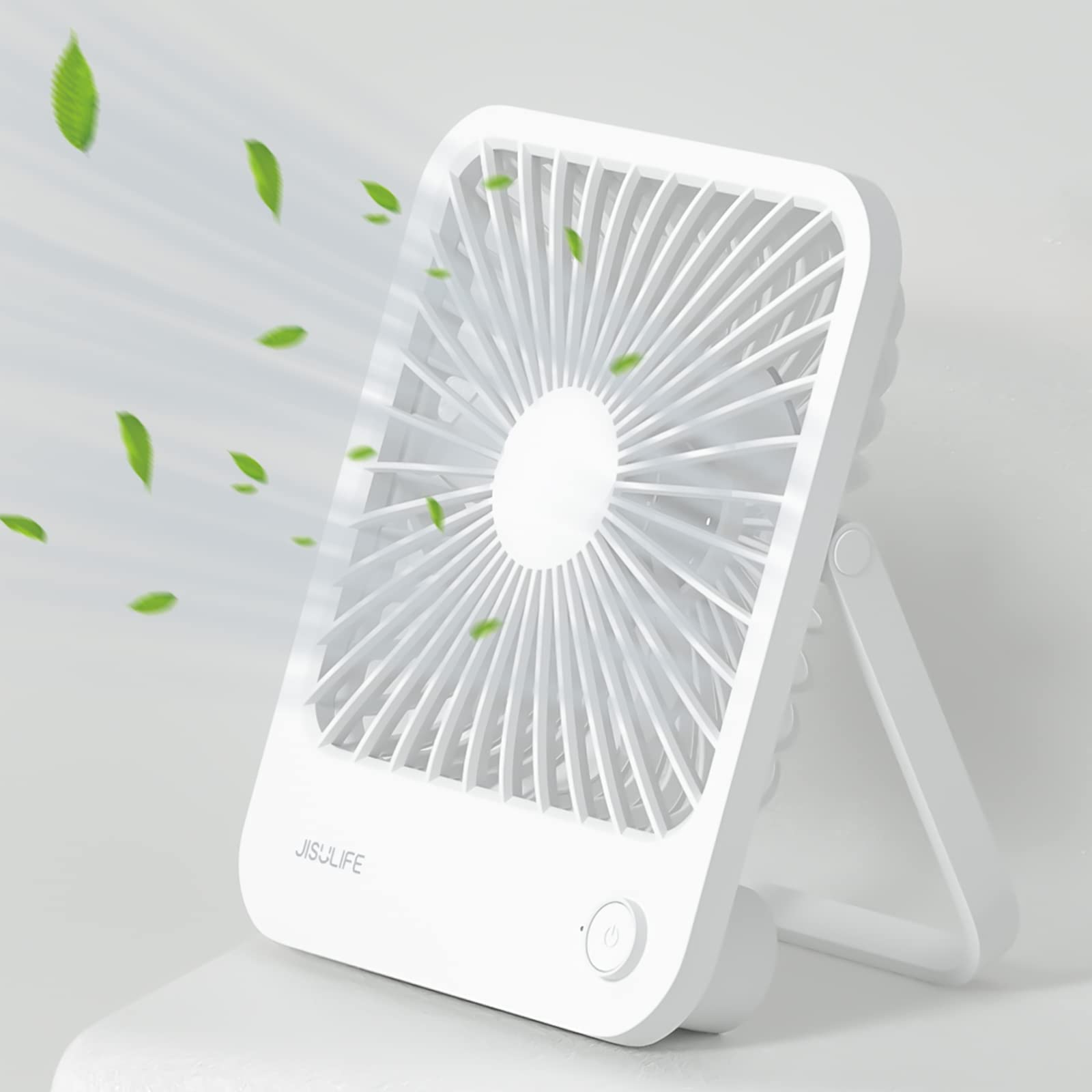 Foto 2 pulgar | Ventilador De Escritorio Jisulife Fa26 Recargable, 4500 Mah, 180°, Plegable, Blanco - Venta Internacional.
