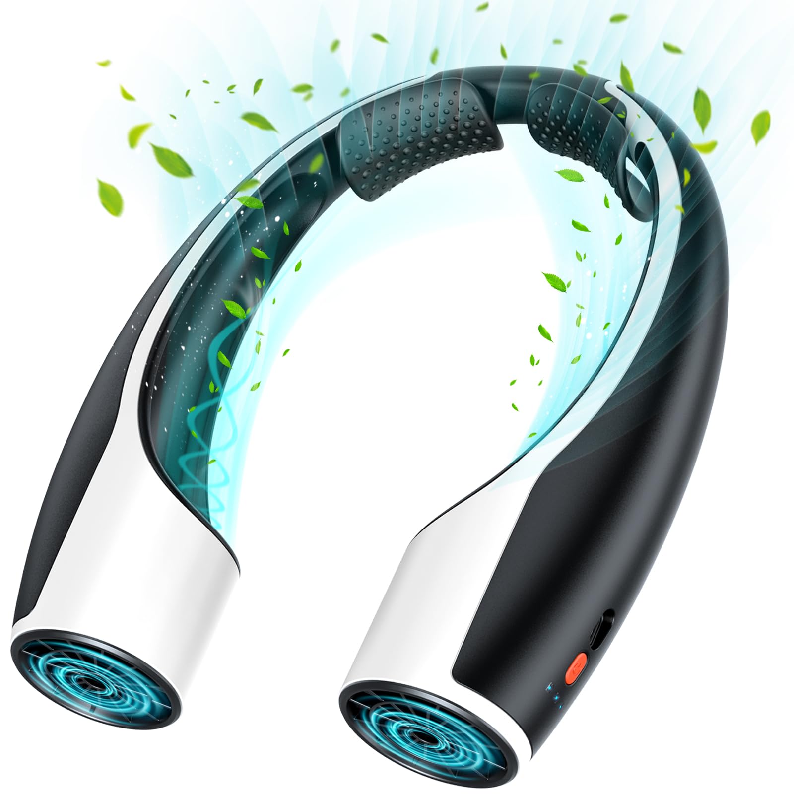 Ventilador De Cuello Rohent Portátil Recargable Con Refrigeración, Negro - Venta Internacional.