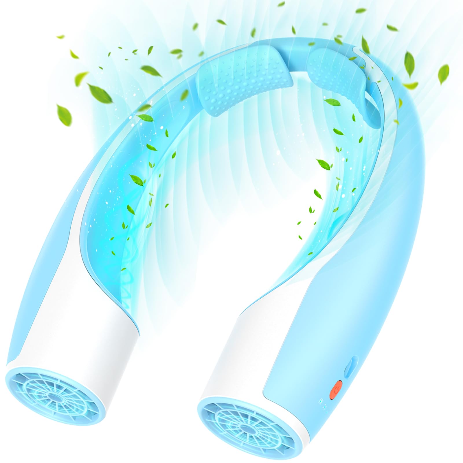 Foto 2 pulgar | Ventilador De Cuello Rohent, Portátil, Refrigeración De Alta Velocidad, Azul, 4000 Mah - Venta Internacional.