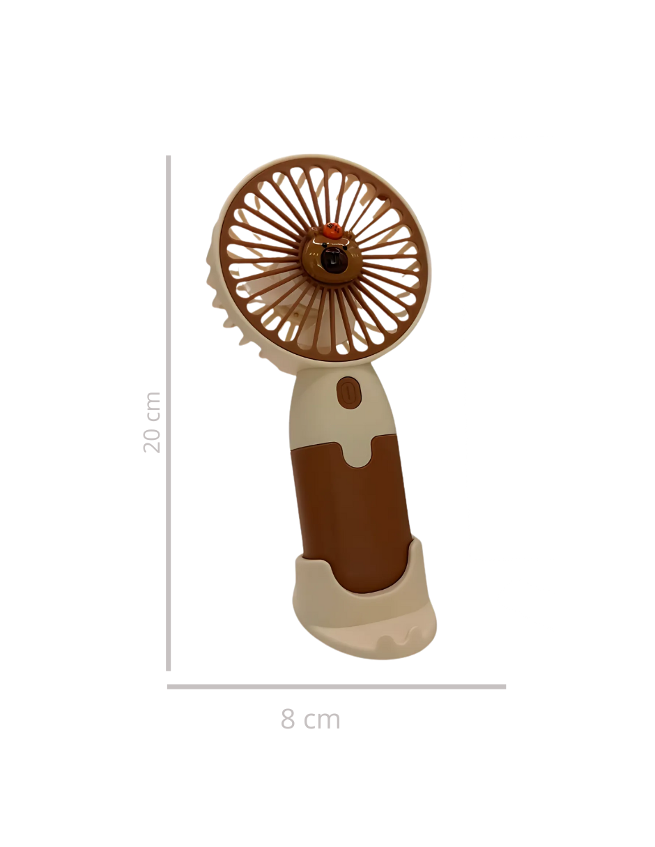 Foto 7 pulgar | Mini Ventiladores De Mano Capivara