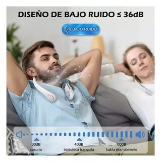 Foto 4 | Ventilador de Cuello Xtellar Silencioso Recargable Usb