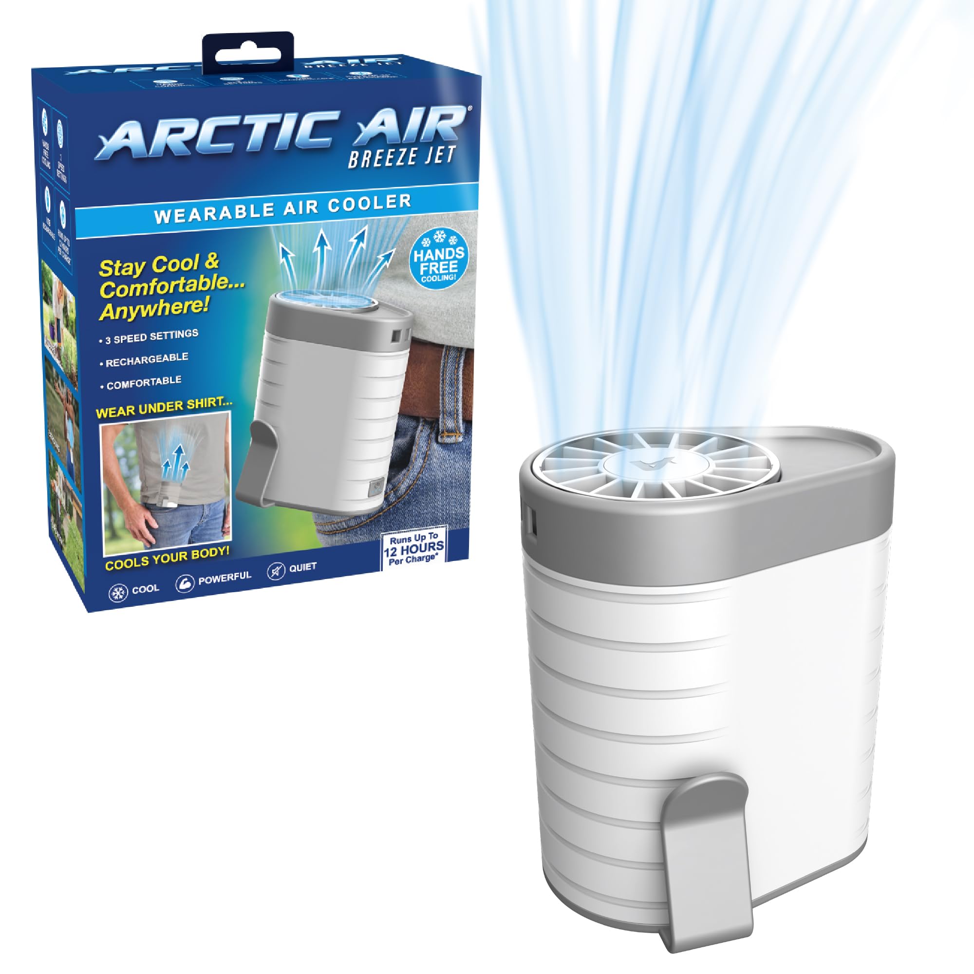 Foto 2 pulgar | Enfriador De Aire Portátil Arctic Air Breeze Jet Recargable De 3 Velocidades - Venta Internacional.