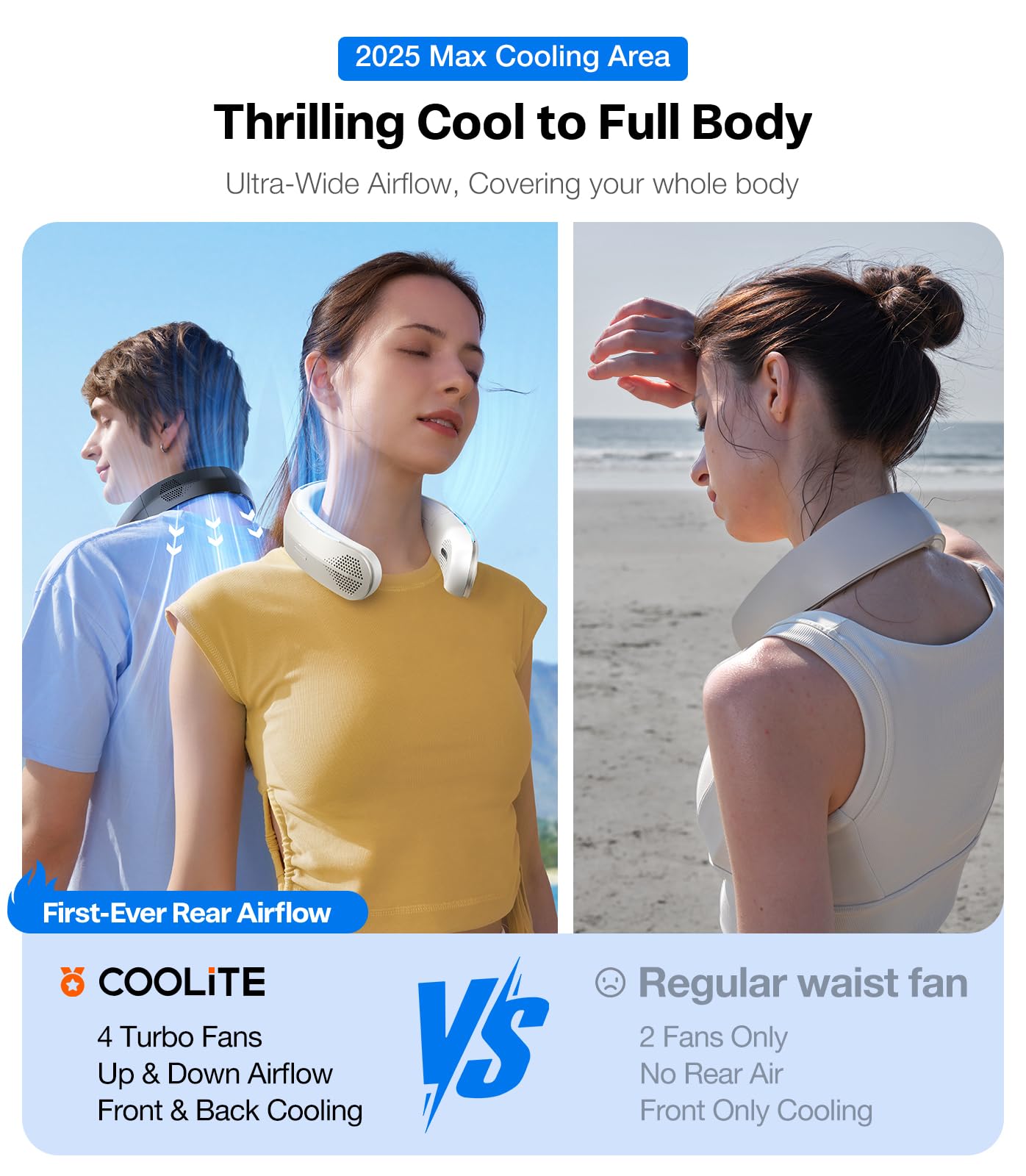 Foto 6 pulgar | Ventilador De Cuello Torras Coolite Con Batería De 14 Horas  Refrigeración 360°  Negro - Venta Internacional.