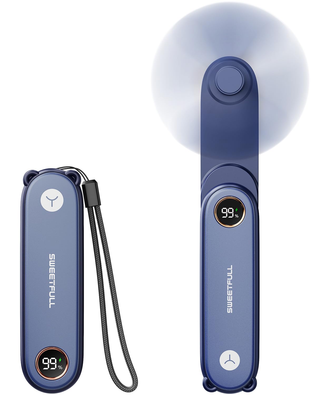 Foto 2 pulgar | Miniventilador Portátil Sweetfull Con Pantalla Led Y Linterna - Venta Internacional.