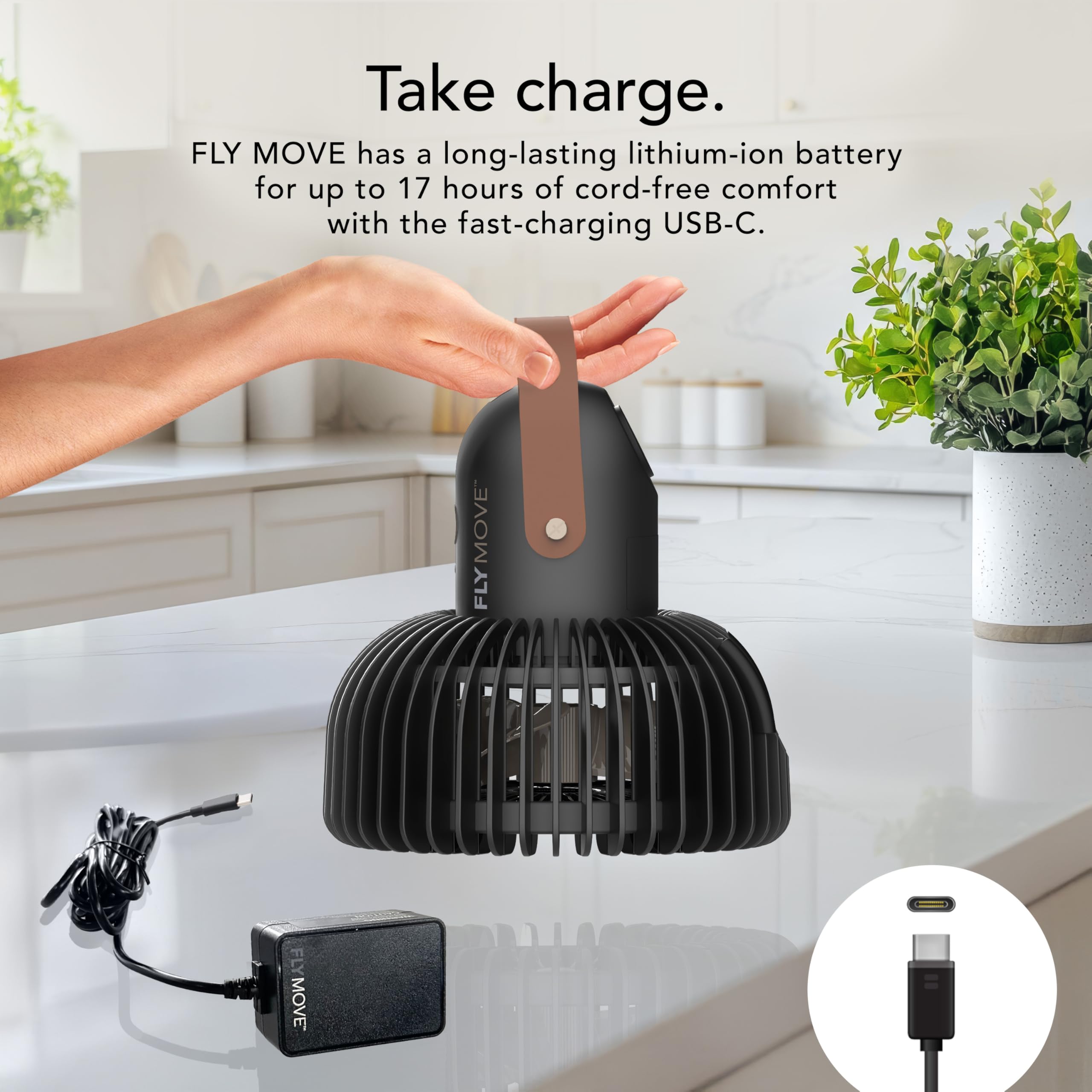 Foto 4 pulgar | Ventilador Portátil Recargable Vornado Fly Move Black - Venta Internacional.
