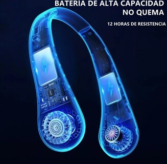 Foto 3 | Xtellar Ventilador De Cuello Portátil Recargable Usb Ultra Silencioso Y Ligero