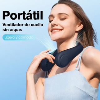 Foto 2 | Xtellar Ventilador Portátil Sin Aspas De Cuello Recargable Y Ajustable Ideal Para Actividades Al Aire Libre