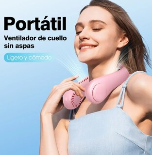 Foto 2 | Xtellar Ventilador Portátil Sin Aspas De Cuello Recargable Y Ajustable Ideal Para Actividades Al Aire Libre