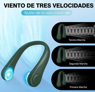 Foto 4 | Xtellar Ventilador Portátil Sin Aspas De Cuello Recargable Y Ajustable Ideal Para Actividades Al Aire Libre