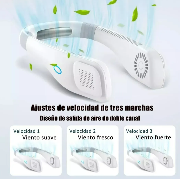 Foto 4 pulgar | Xtellar Ventilador De Cuello Portátil - Potencia De 2000mah  3 Modos Usb
