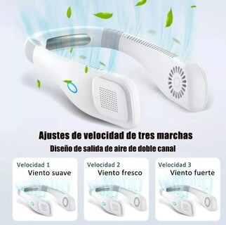 Foto 3 | Xtellar Ventilador De Cuello Portátil - Potencia De 2000mah 3 Modos Usb